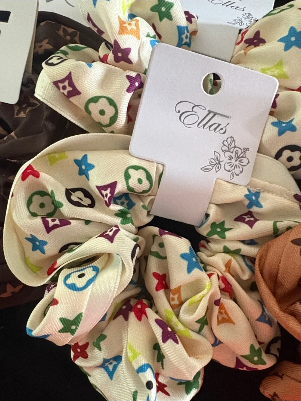 Fashion Multicolor Patterned Scrunchies Set Of 6